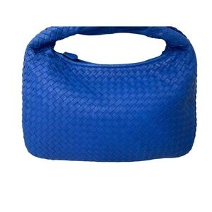 Bottega Veneta leather bag Shoulder blue intrecciato Hobo One